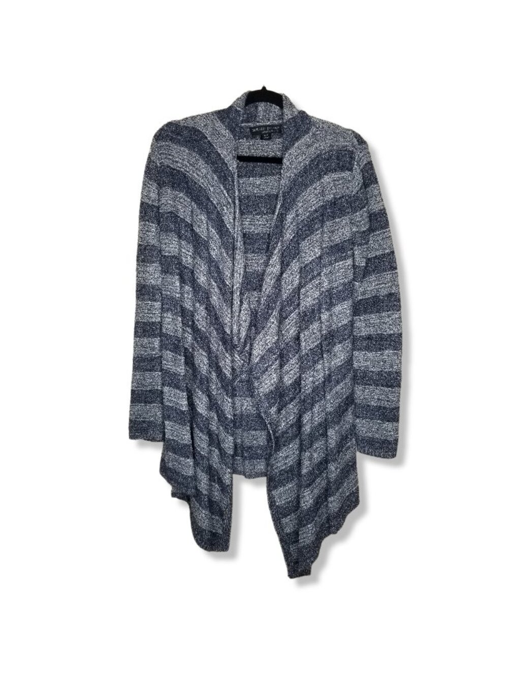 Barefoot Dreams Size S M Calypso Wrap Bamboo Chic Lite Blue Stripe 436